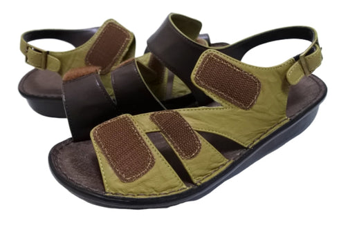 【インコルジェ 8806 カーキ】バックストラップコンフォートサンダル